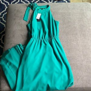 Long Green Halter Dress